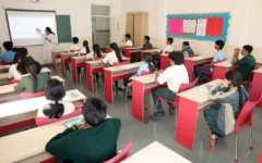 Students in a CBSE classroom at AECS Magnolia Maaruti, Bangalore.