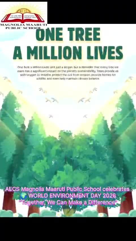 World Environment Day 2026 - One Tree A Million Lives